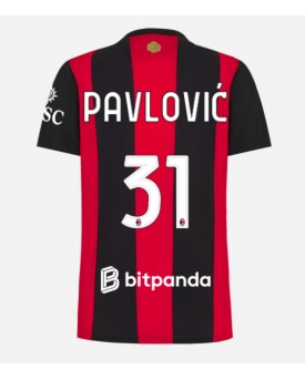 AC Milan Strahinja Pavlovic #31 Maglia Gara Casa Repliche 2026-27 Donna Maniche Corte AC Milan Strahinja Pavlovic #31 Maglia Gara Casa Repliche 2026-27 Donna Maniche Corte